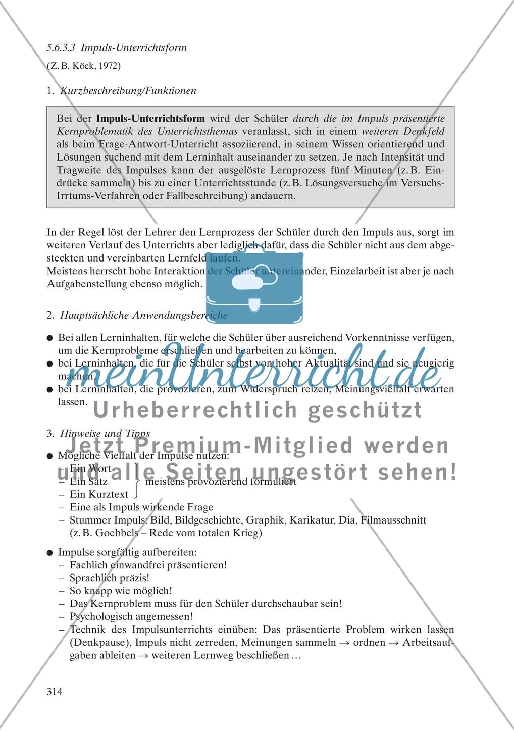 Unterrichtsmethoden als Formen des Lehrens und Lernens und als Unterrichtsgegenstand Preview 53