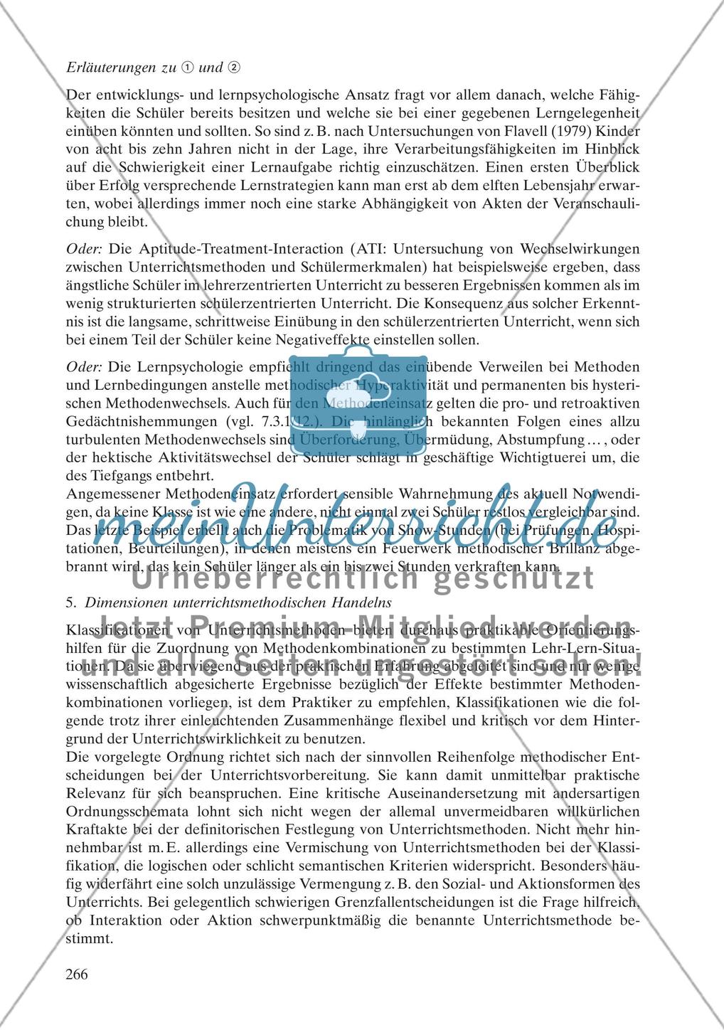 Unterrichtsmethoden als Formen des Lehrens und Lernens und als Unterrichtsgegenstand Preview 5