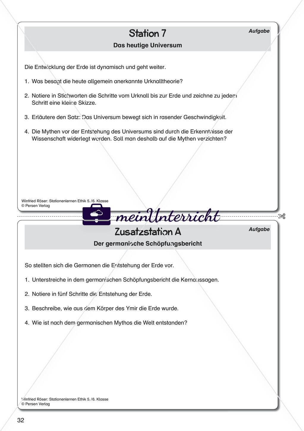 Mythische und religiöse Erklärungsversuche zur Welt Preview 6