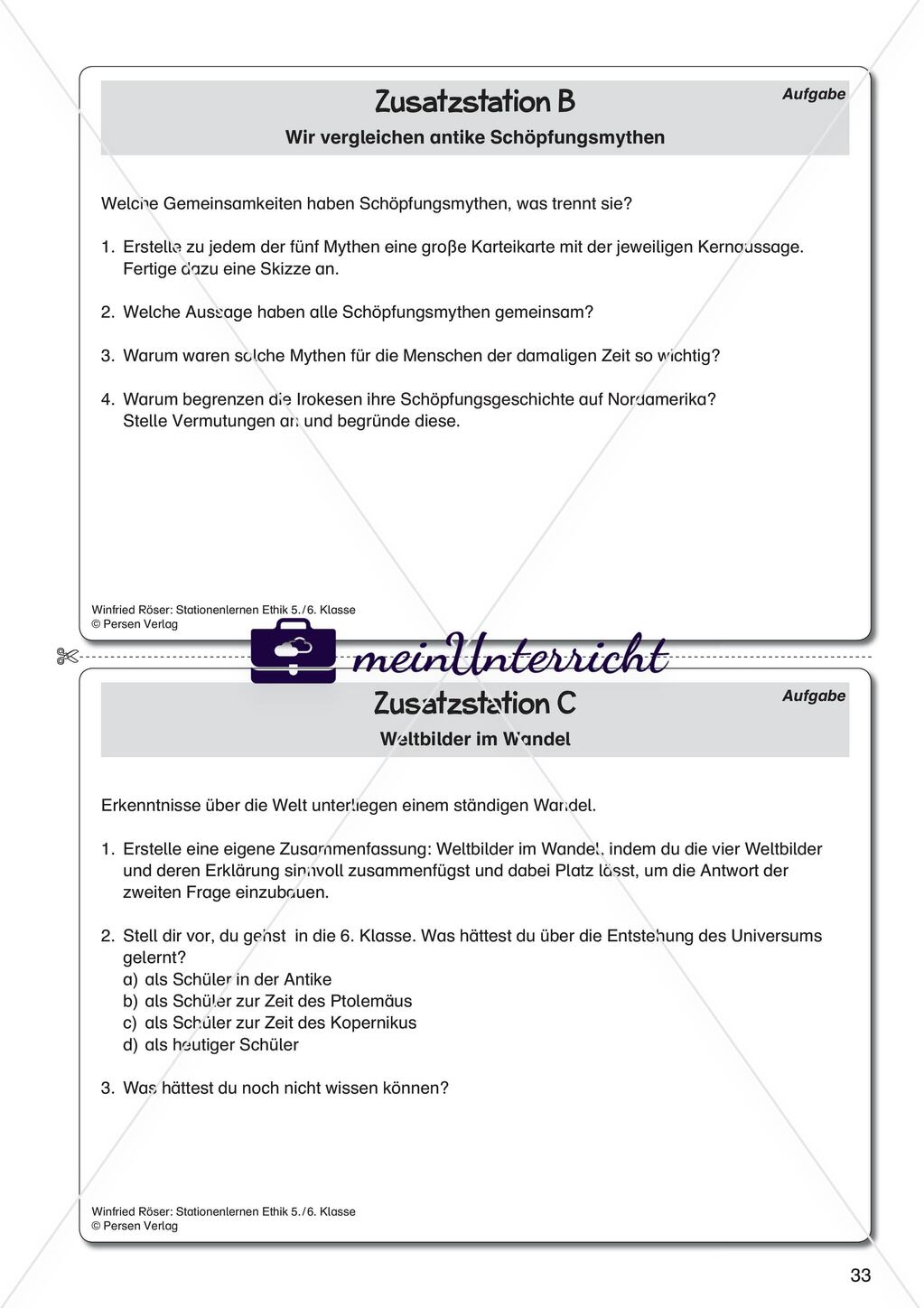 Mythische und religiöse Erklärungsversuche zur Welt Preview 7