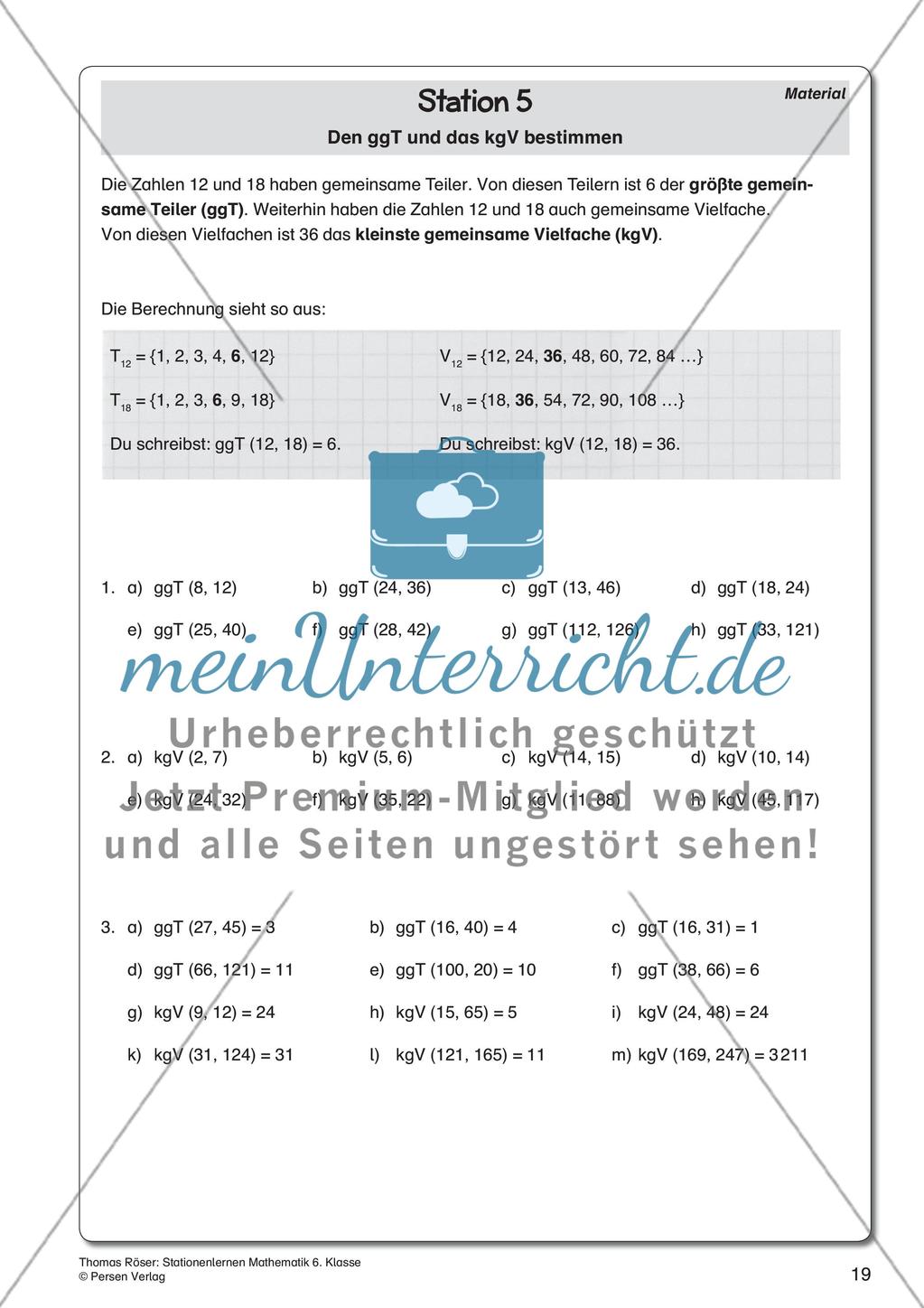 Teilbarkeit von Zahlen - meinUnterricht