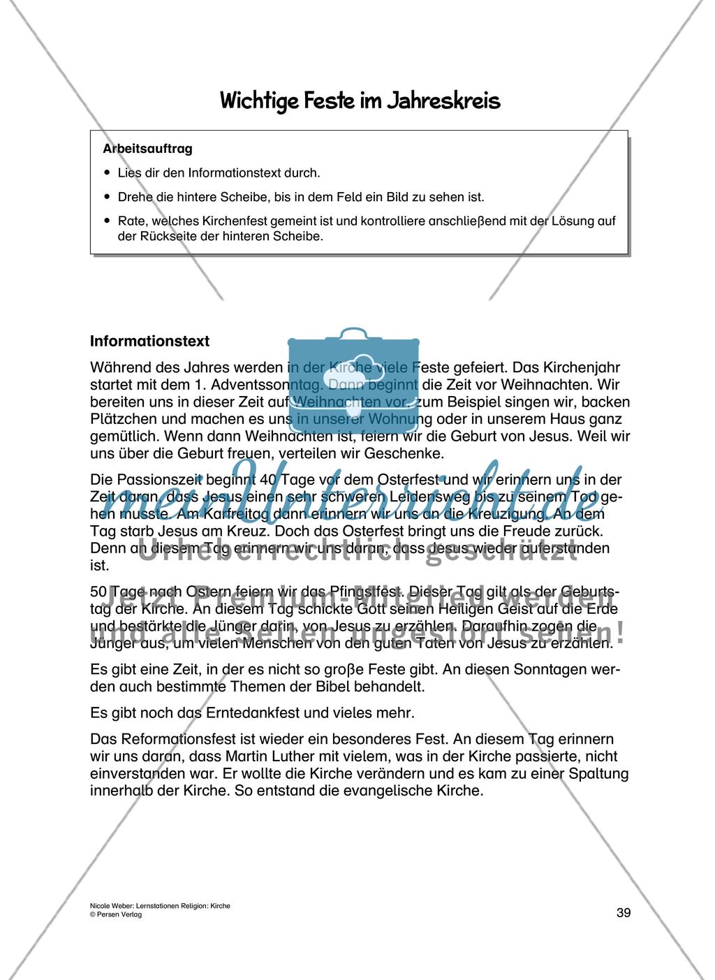 Lernstationen Religion: Kirche - Teil 2 Preview 12