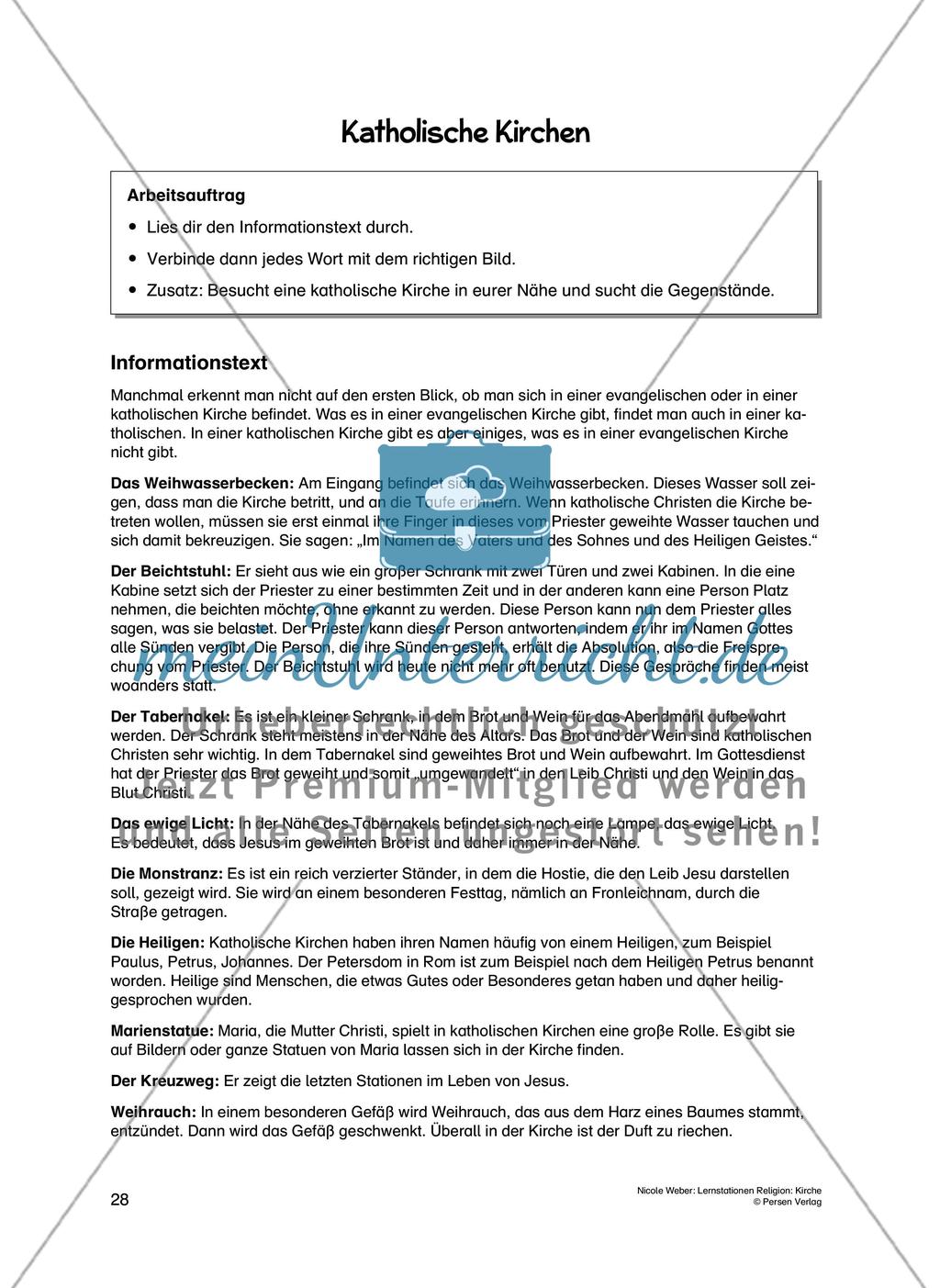 Lernstationen Religion: Kirche - Teil 2 Preview 1