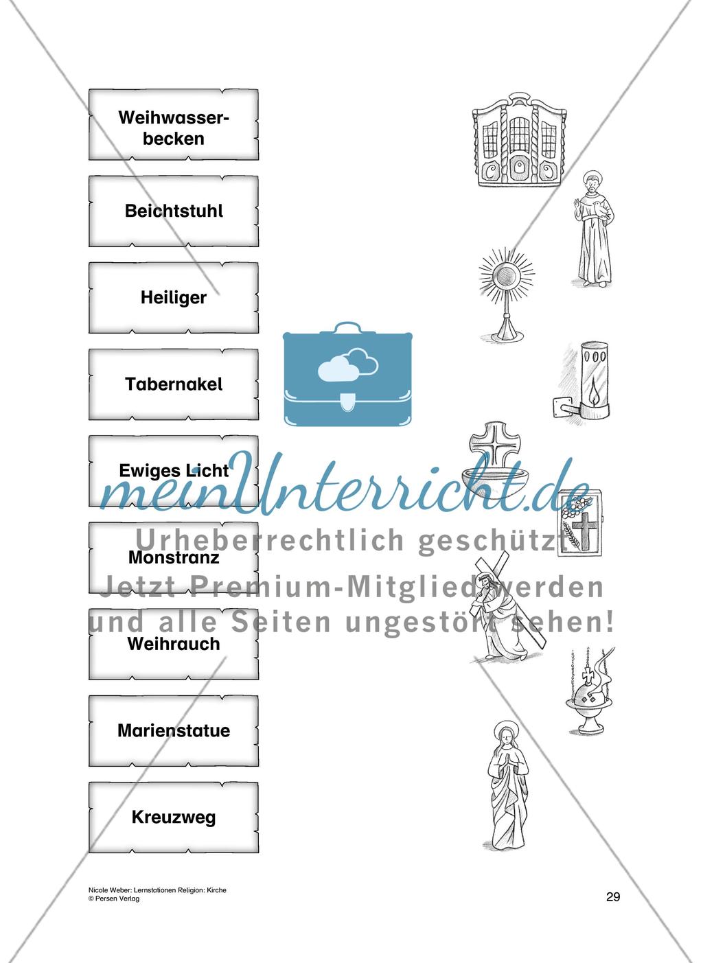 Lernstationen Religion: Kirche - Teil 2 Preview 2