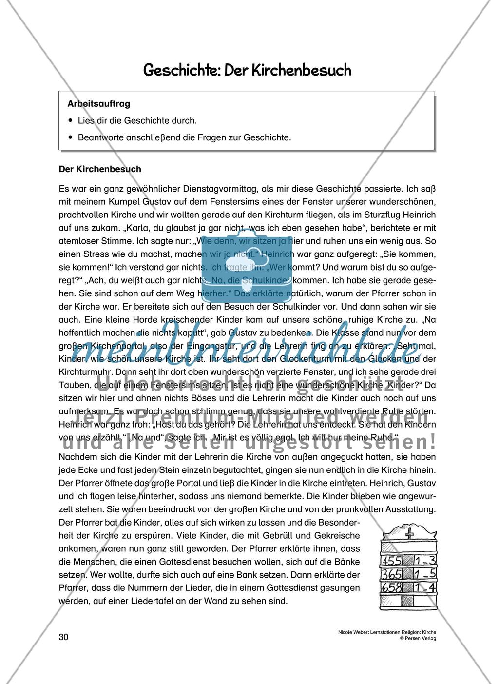 Lernstationen Religion: Kirche - Teil 2 Preview 3