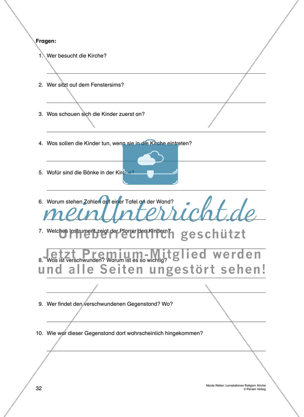 Lernstationen Religion: Kirche - Teil 2 Preview 5