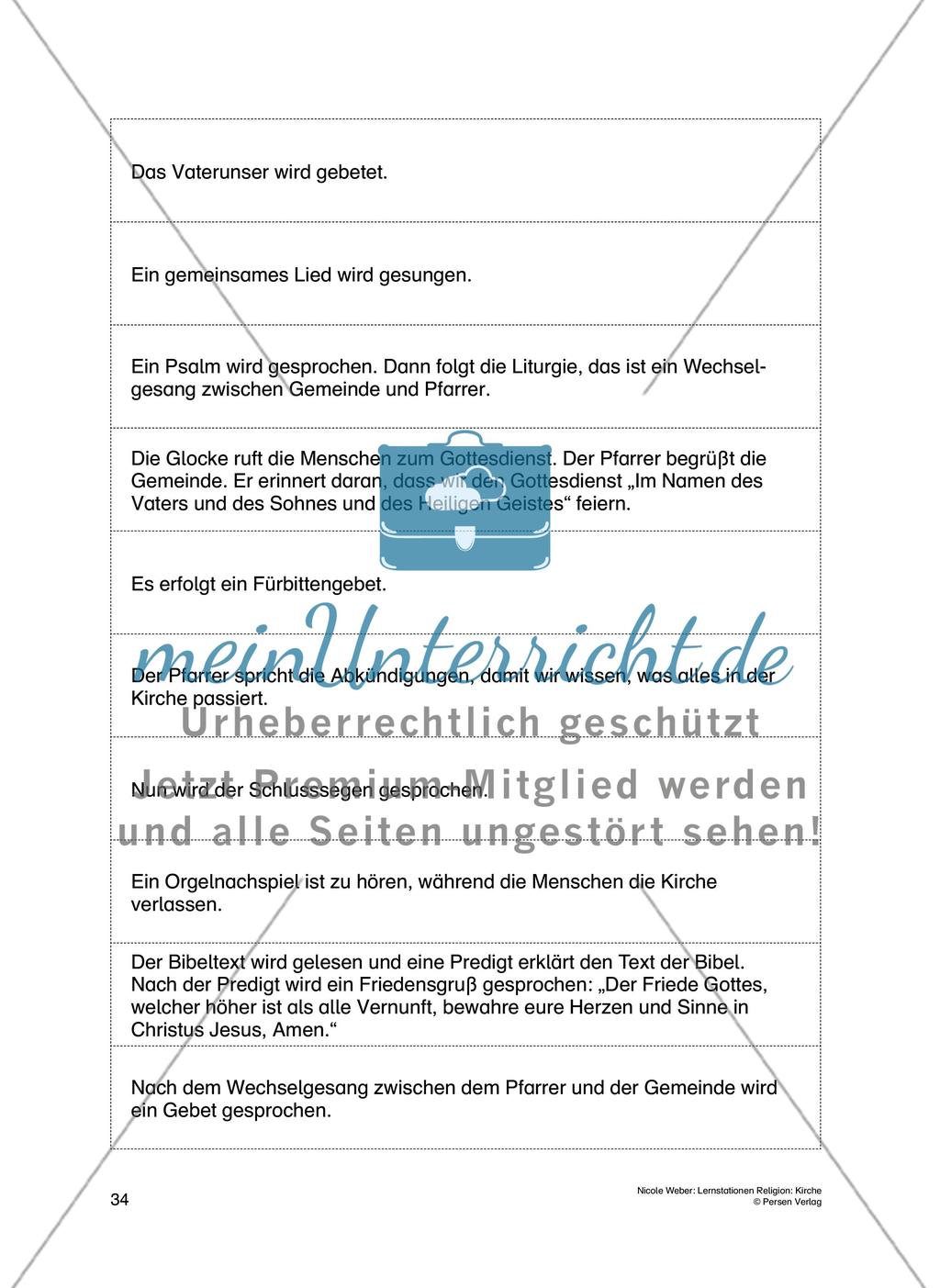 Lernstationen Religion: Kirche - Teil 2 Preview 7