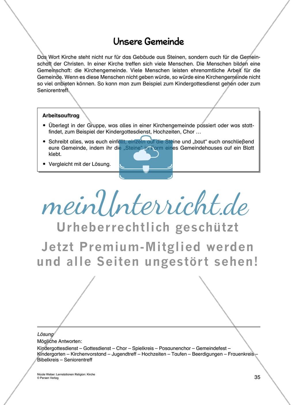 Lernstationen Religion: Kirche - Teil 2 Preview 8