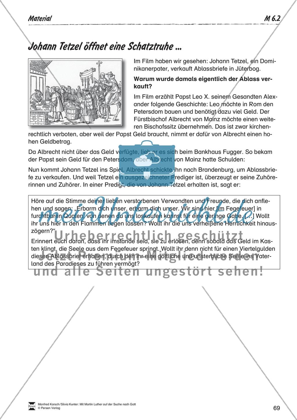 UB 6 Fünfte Lernaufgabe: Und wenn die Tür zu Gott bereits offen ist? - Kopiervorlagen Preview 5