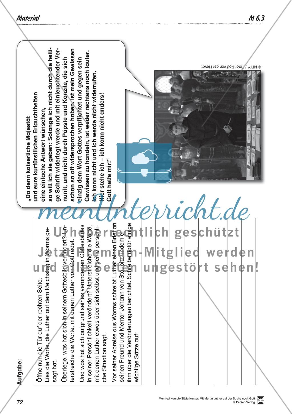 UB 6 Fünfte Lernaufgabe: Und wenn die Tür zu Gott bereits offen ist? - Kopiervorlagen Preview 8