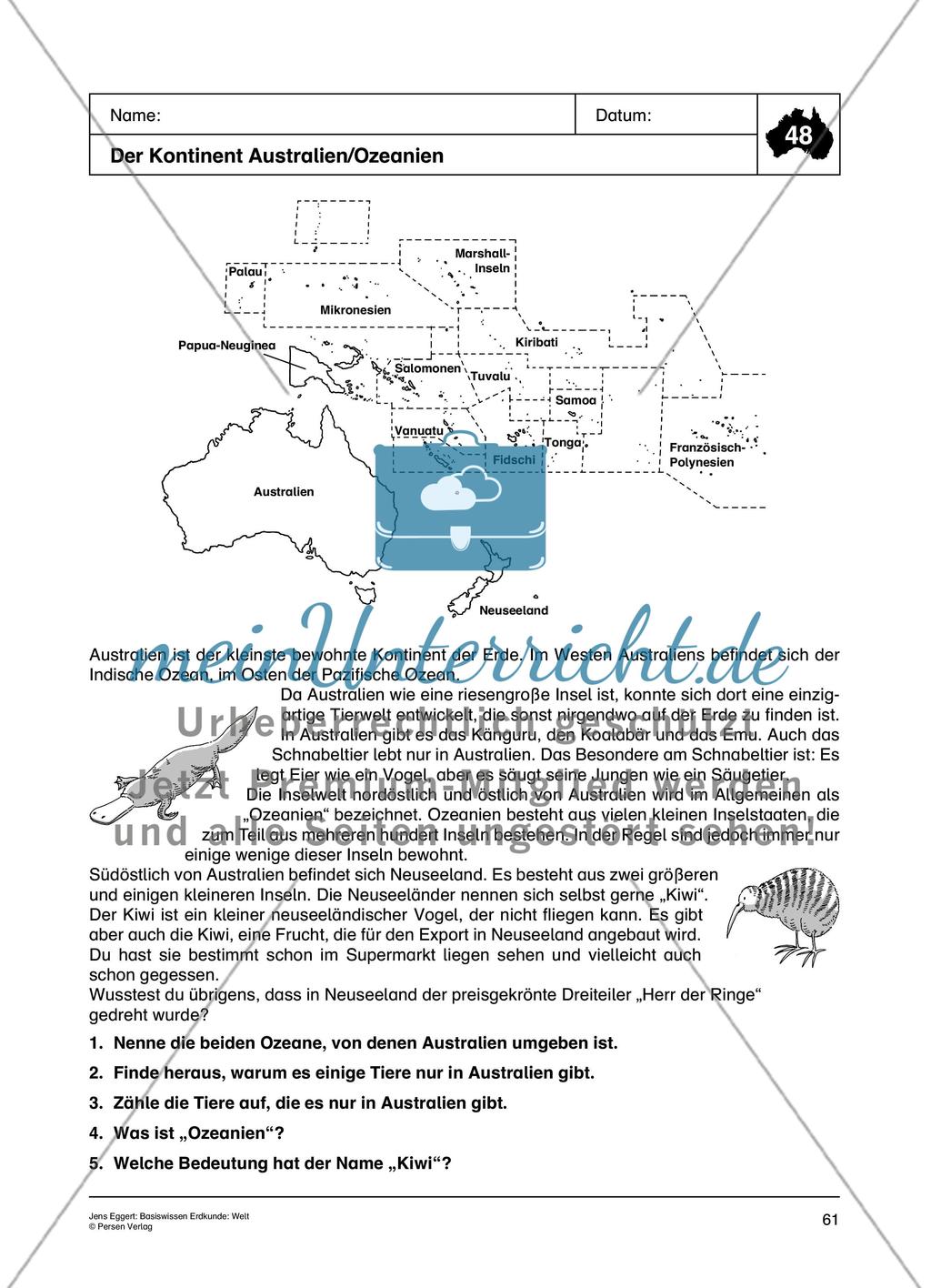 Australien/Ozeanien Preview 1