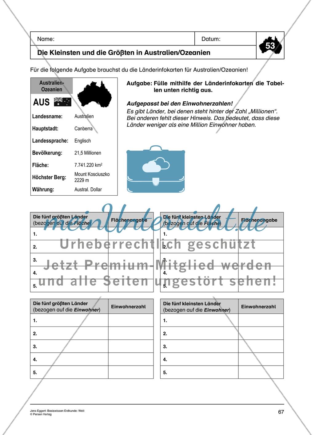 Australien/Ozeanien Preview 7