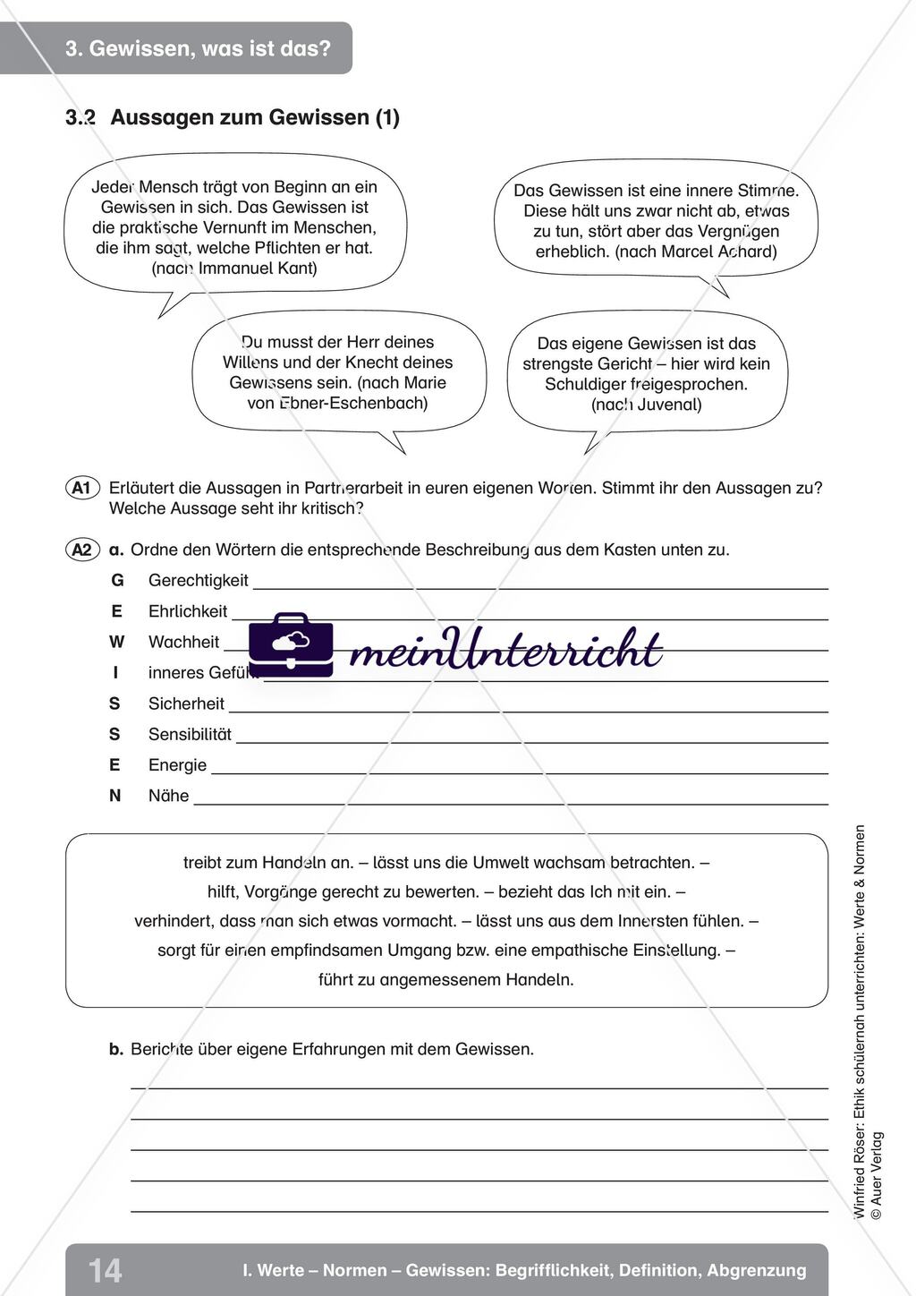 Werte – Normen – Gewissen: Begrifflichkeit, Definition, Abgrenzung Preview 11