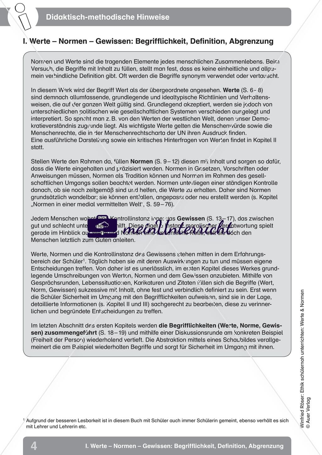 Werte – Normen – Gewissen: Begrifflichkeit, Definition, Abgrenzung Preview 1
