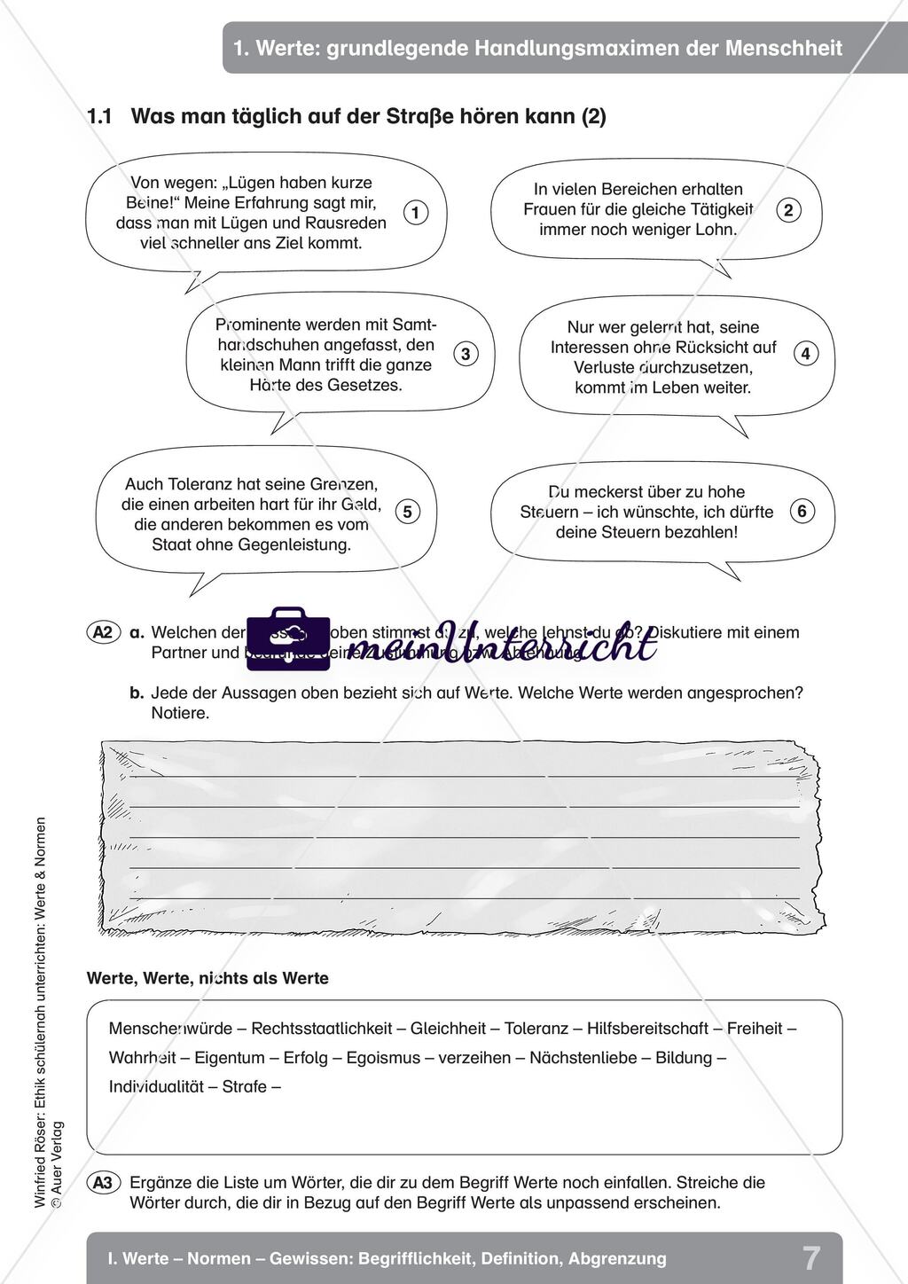 Werte – Normen – Gewissen: Begrifflichkeit, Definition, Abgrenzung Preview 4