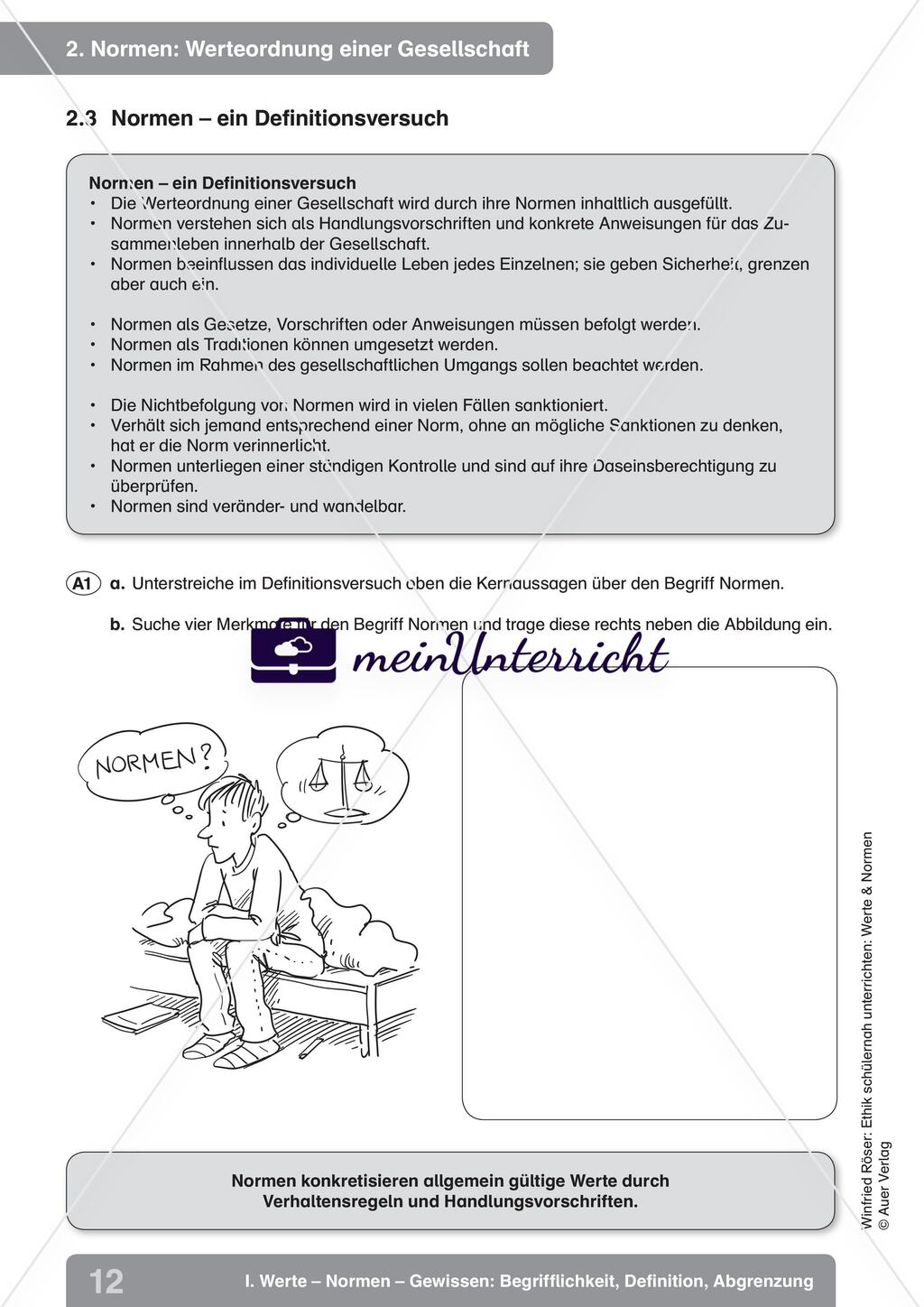Werte – Normen – Gewissen: Begrifflichkeit, Definition, Abgrenzung Preview 9