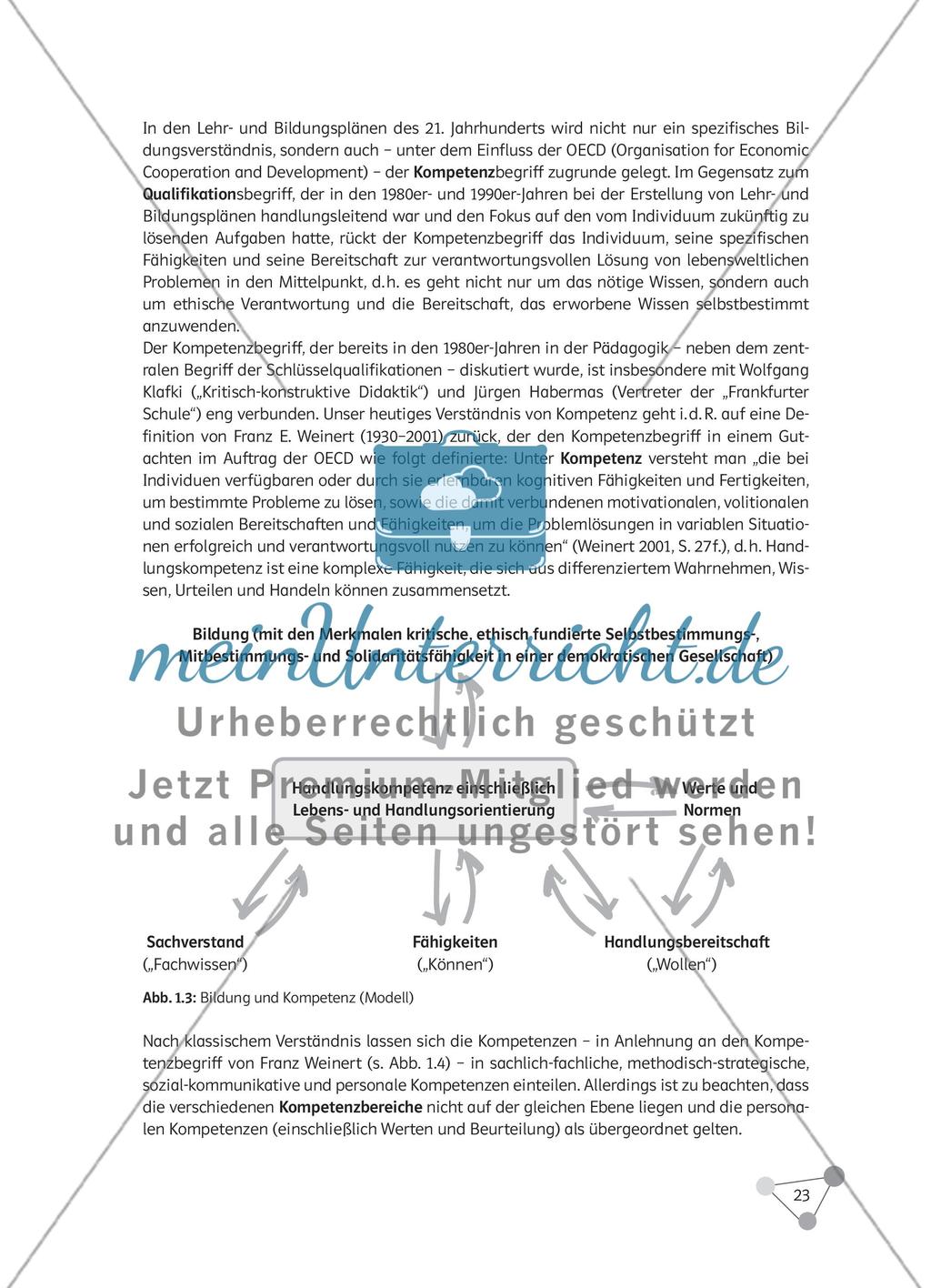 Wie kann man „Biologie unterrichten“ lernen, welchen Beitrag kann die Biologiedidaktik leisten und welche Kompetenzen sind im Biologieunterricht bedeutsam? Preview 9