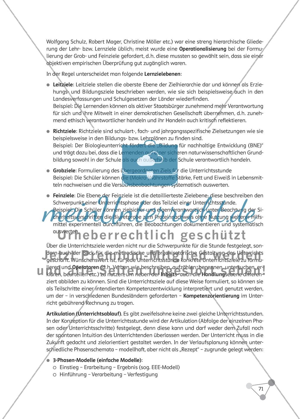 Wie kann Biologieunterricht lern- und bildungswirksam geplant werden? Preview 16
