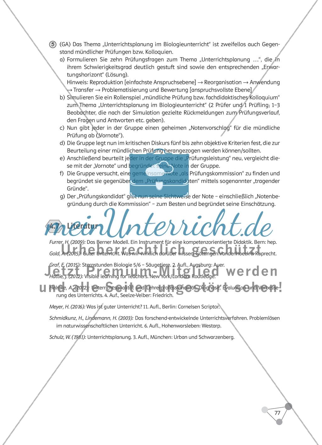 Wie kann Biologieunterricht lern- und bildungswirksam geplant werden? Preview 22