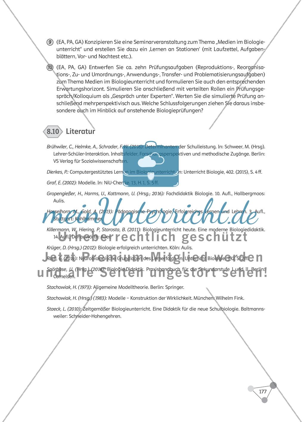 Welche Medien helfen den Schülern beim strukturierten Lernen im Biologieunterricht? Preview 32