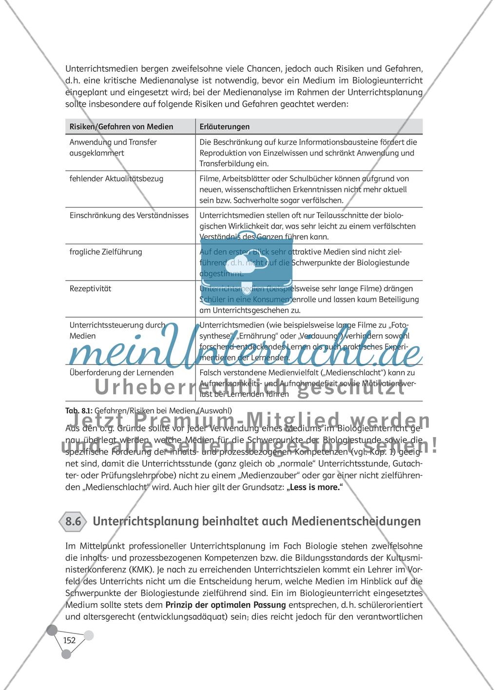 Welche Medien helfen den Schülern beim strukturierten Lernen im Biologieunterricht? Preview 7