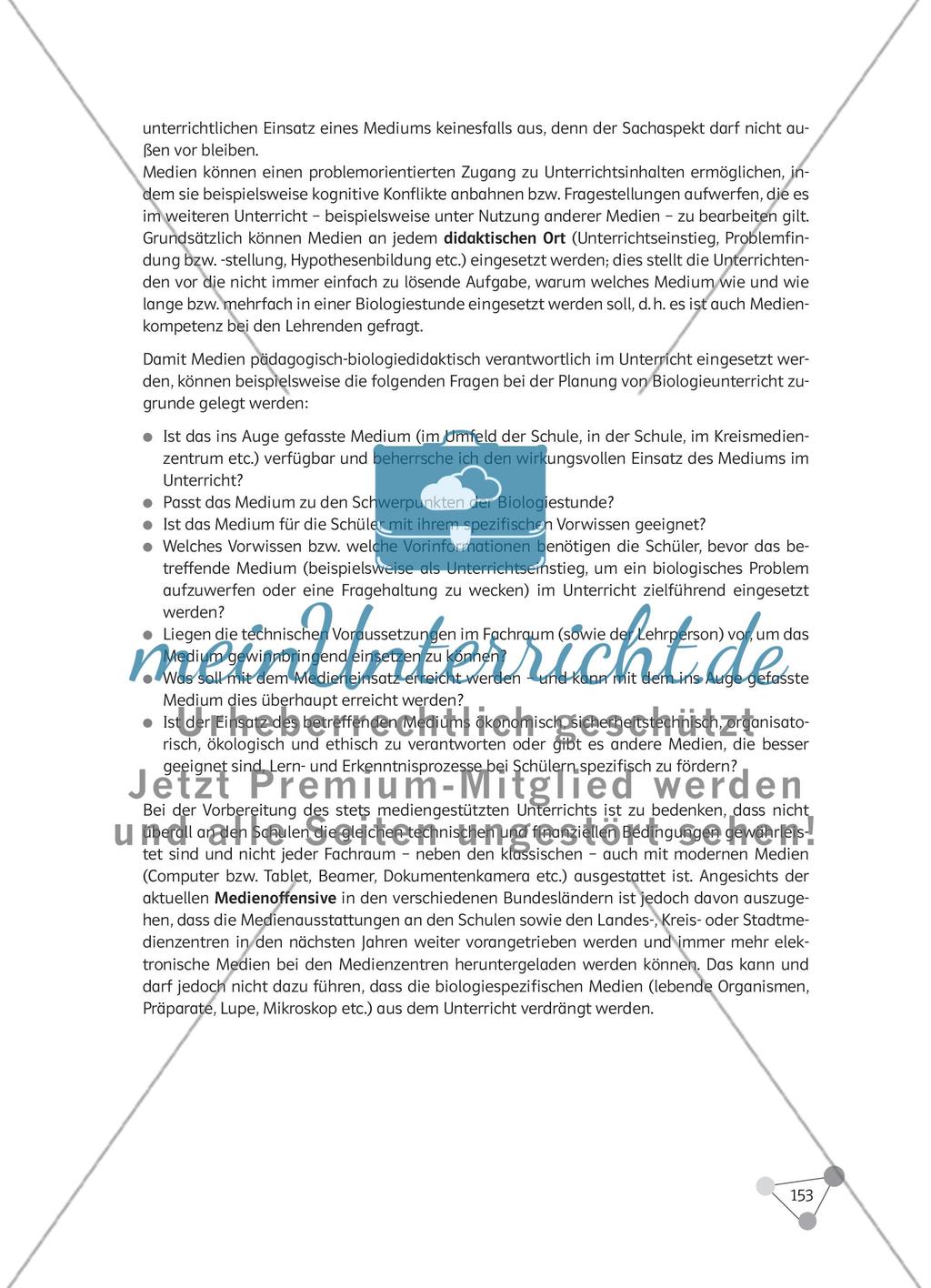 Welche Medien helfen den Schülern beim strukturierten Lernen im Biologieunterricht? Preview 8