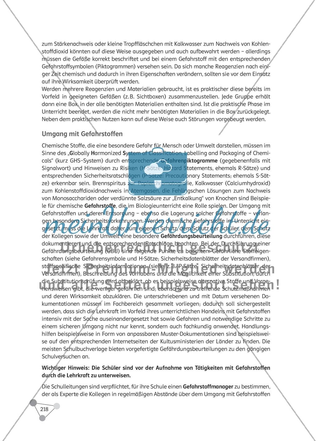 Wie können Biologiefachraum und Biologiesammlung sinnvoll gestaltet werden und die Lernwirksamkeit im Biologieunterricht fördern? Preview 10