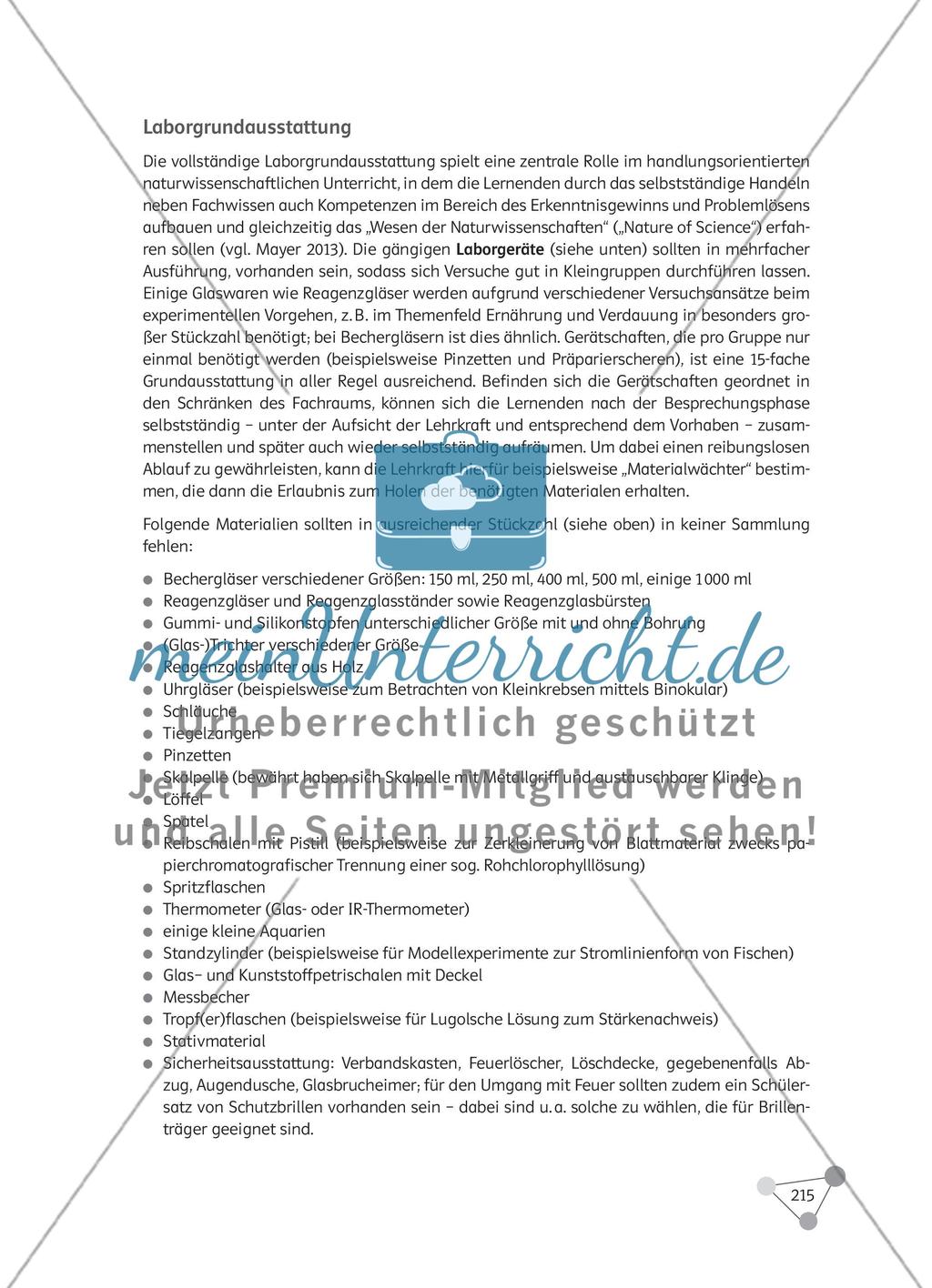 Wie können Biologiefachraum und Biologiesammlung sinnvoll gestaltet werden und die Lernwirksamkeit im Biologieunterricht fördern? Preview 7