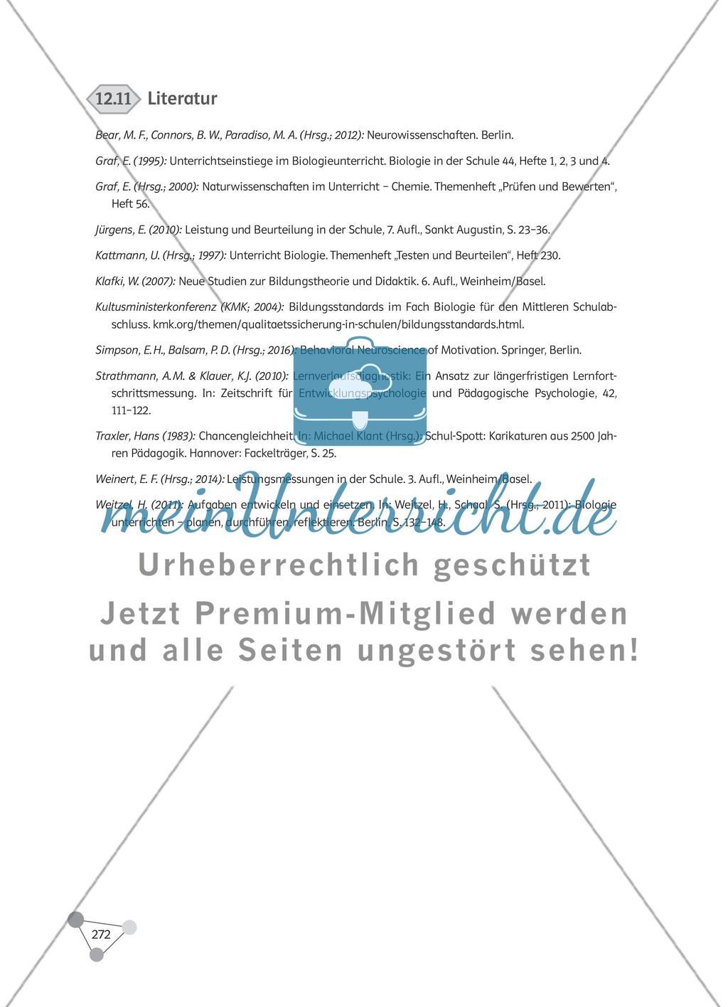 Wie können Leistungsmessung und Notengebung im Biologieunterricht erfolgen? Preview 25