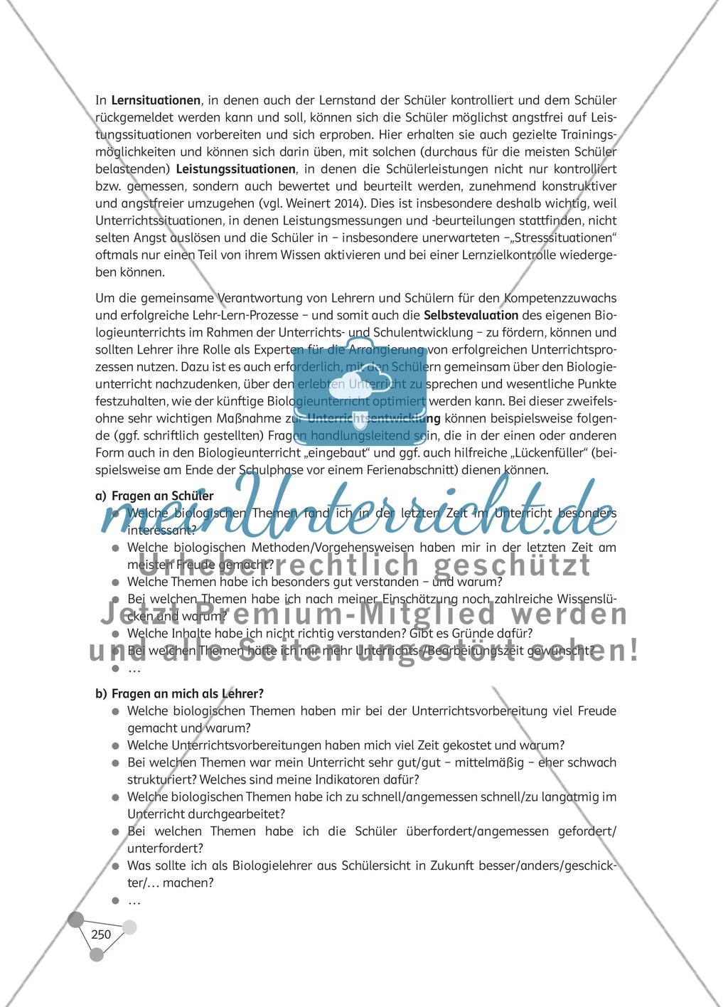 Wie können Leistungsmessung und Notengebung im Biologieunterricht erfolgen? Preview 3