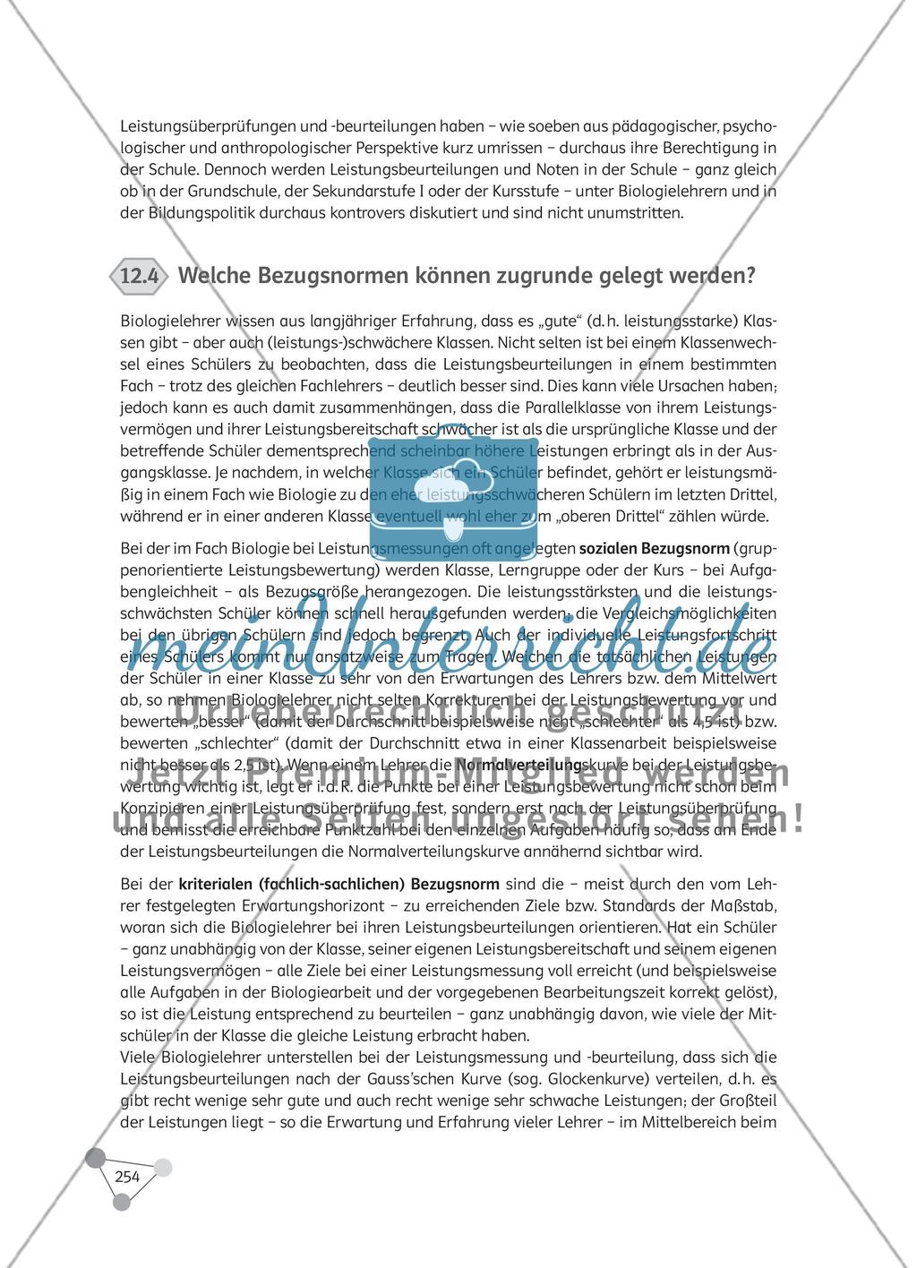 Wie können Leistungsmessung und Notengebung im Biologieunterricht erfolgen? Preview 7