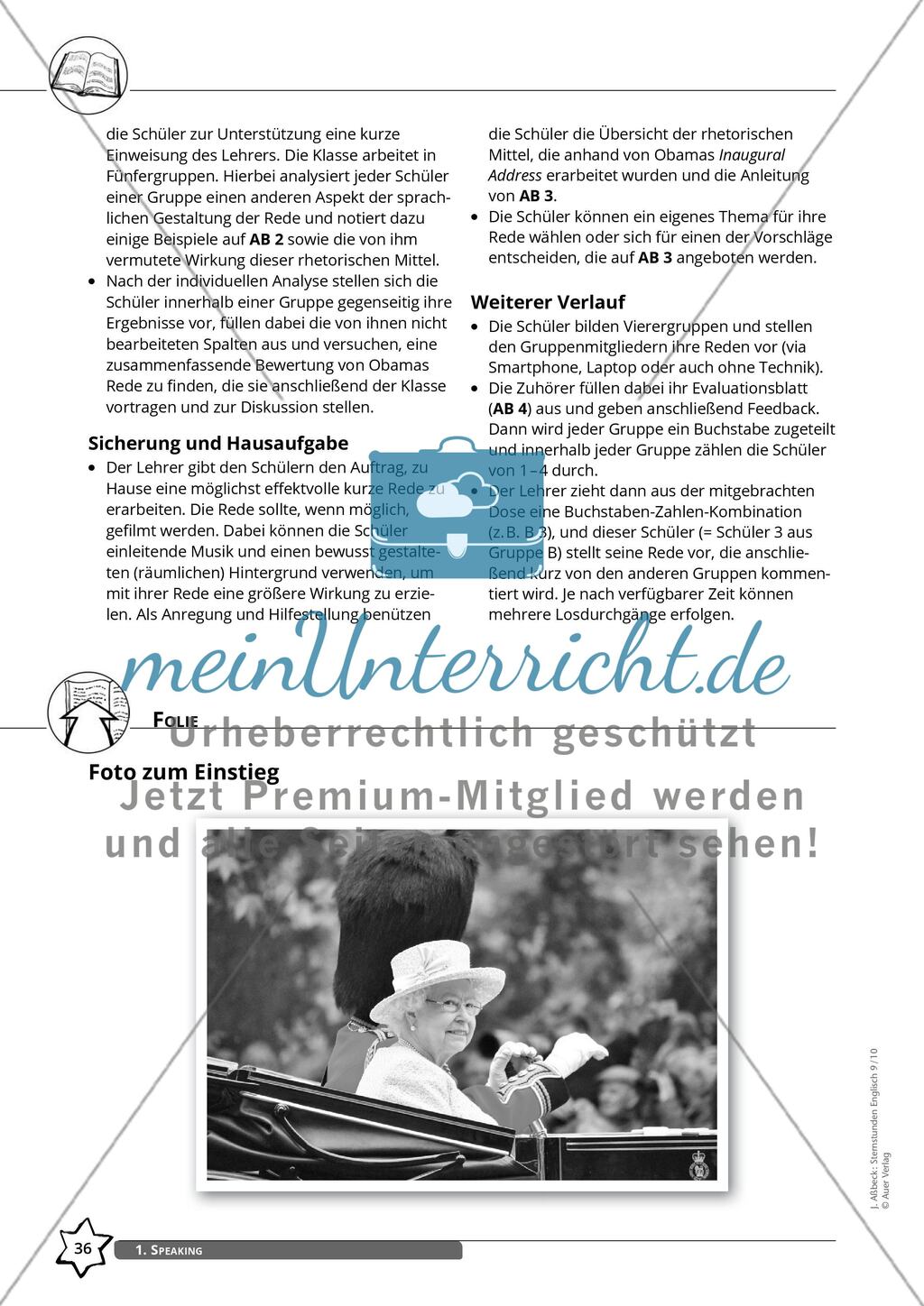 Ladies and Gentlemen, I am very honoured… – Eine Rede halten Preview 2