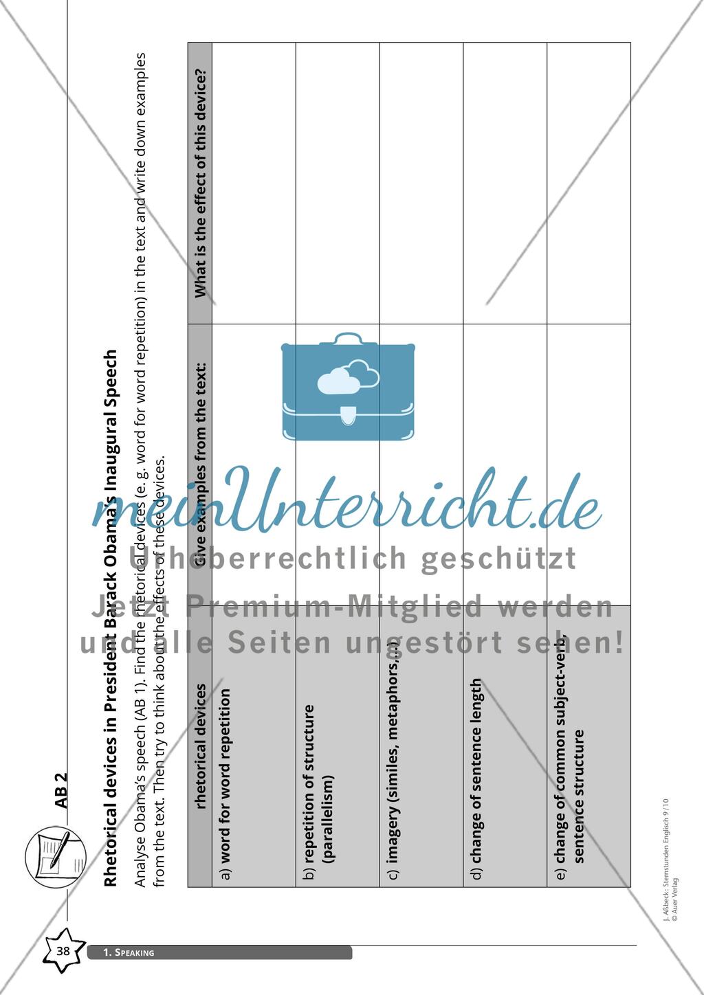 Ladies and Gentlemen, I am very honoured… – Eine Rede halten Preview 4