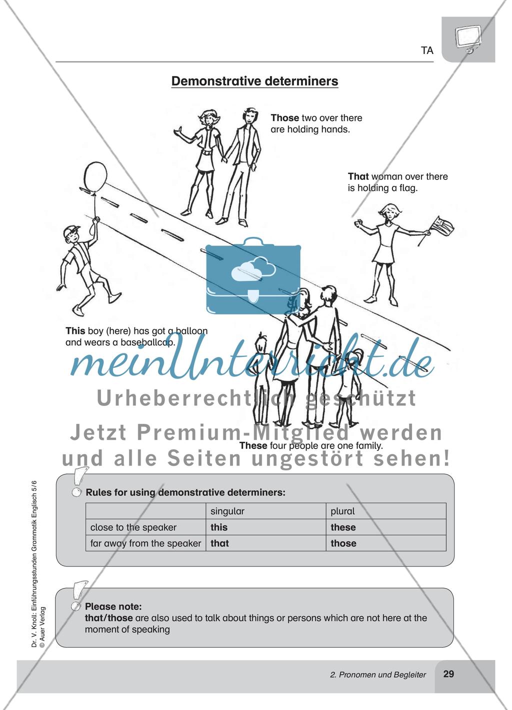 Pronomen und Begleiter Preview 10