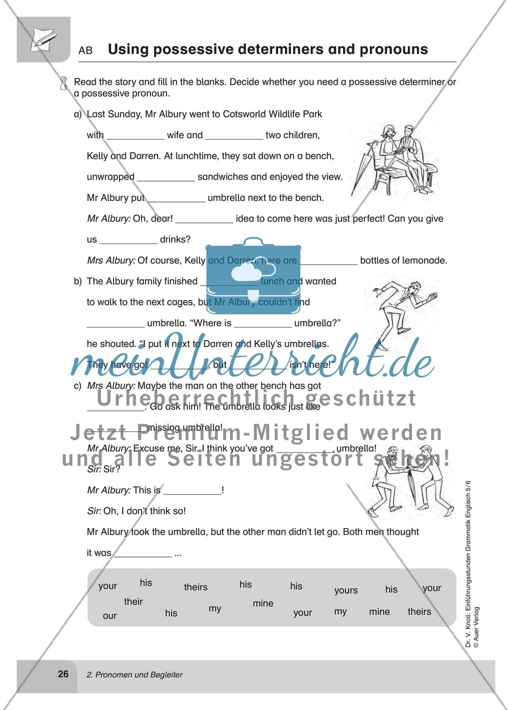 Pronomen und Begleiter Preview 7
