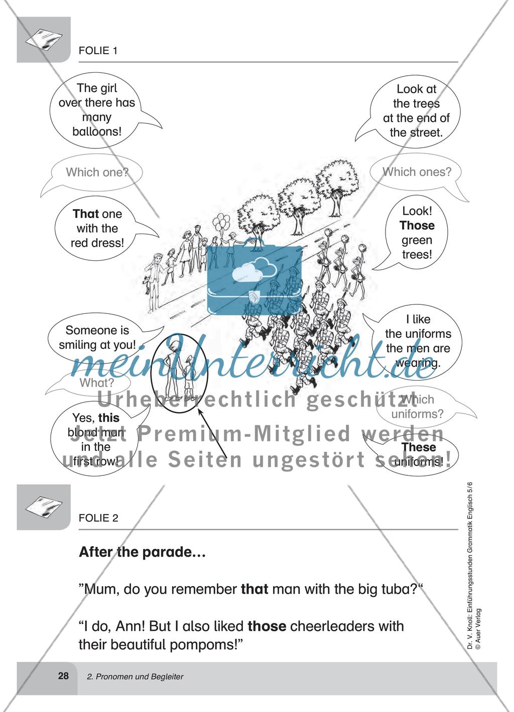 Pronomen und Begleiter Preview 9