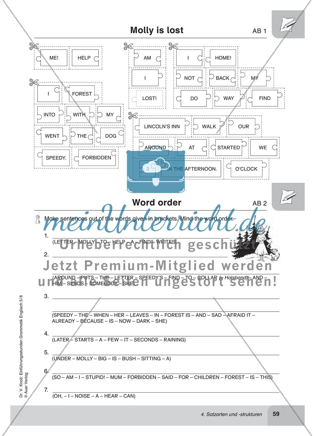 Satzarten und -strukturen Preview 3