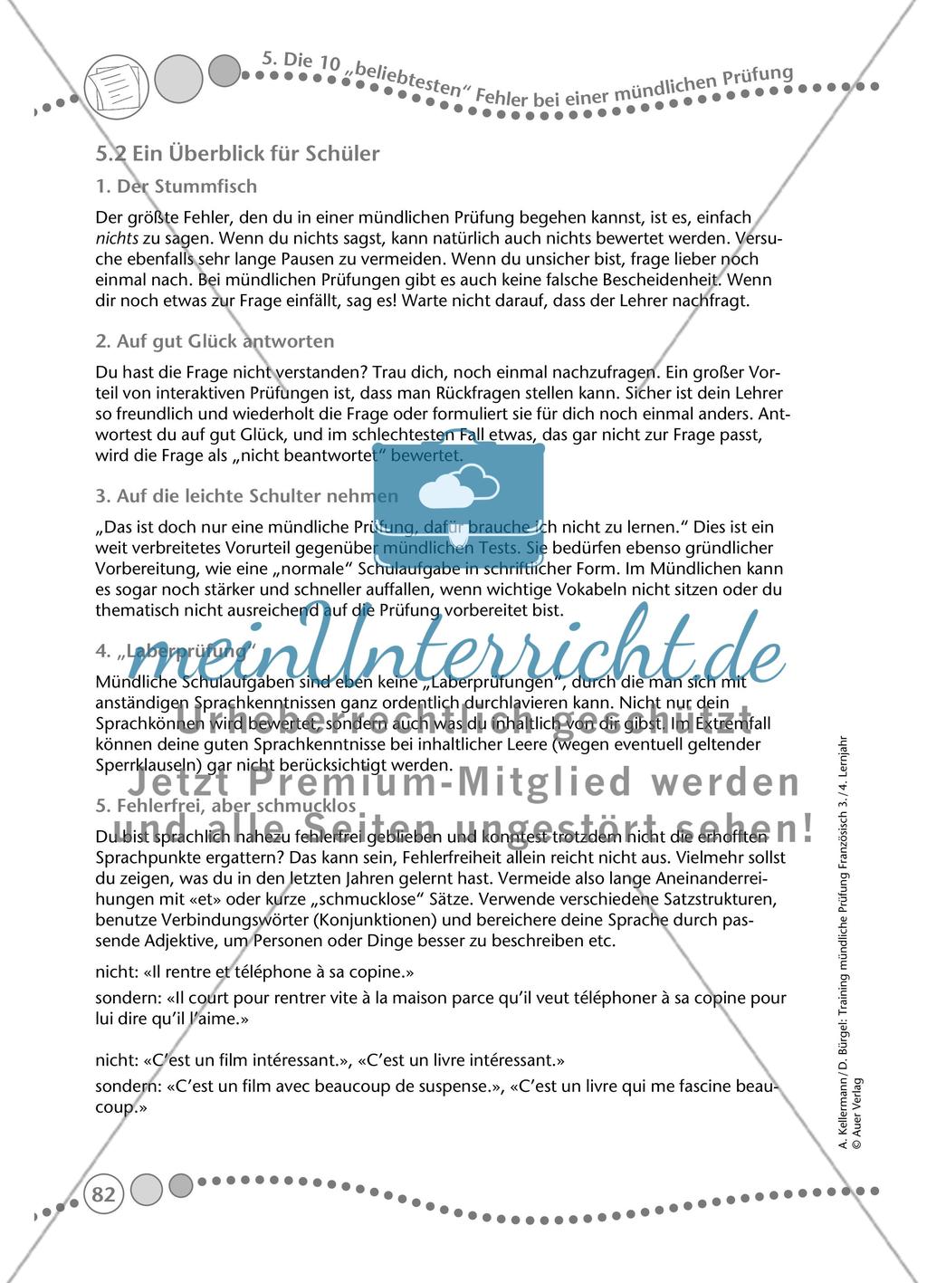 Die 10 „beliebtesten“ Fehler bei einer mündlichen Prüfung Preview 4