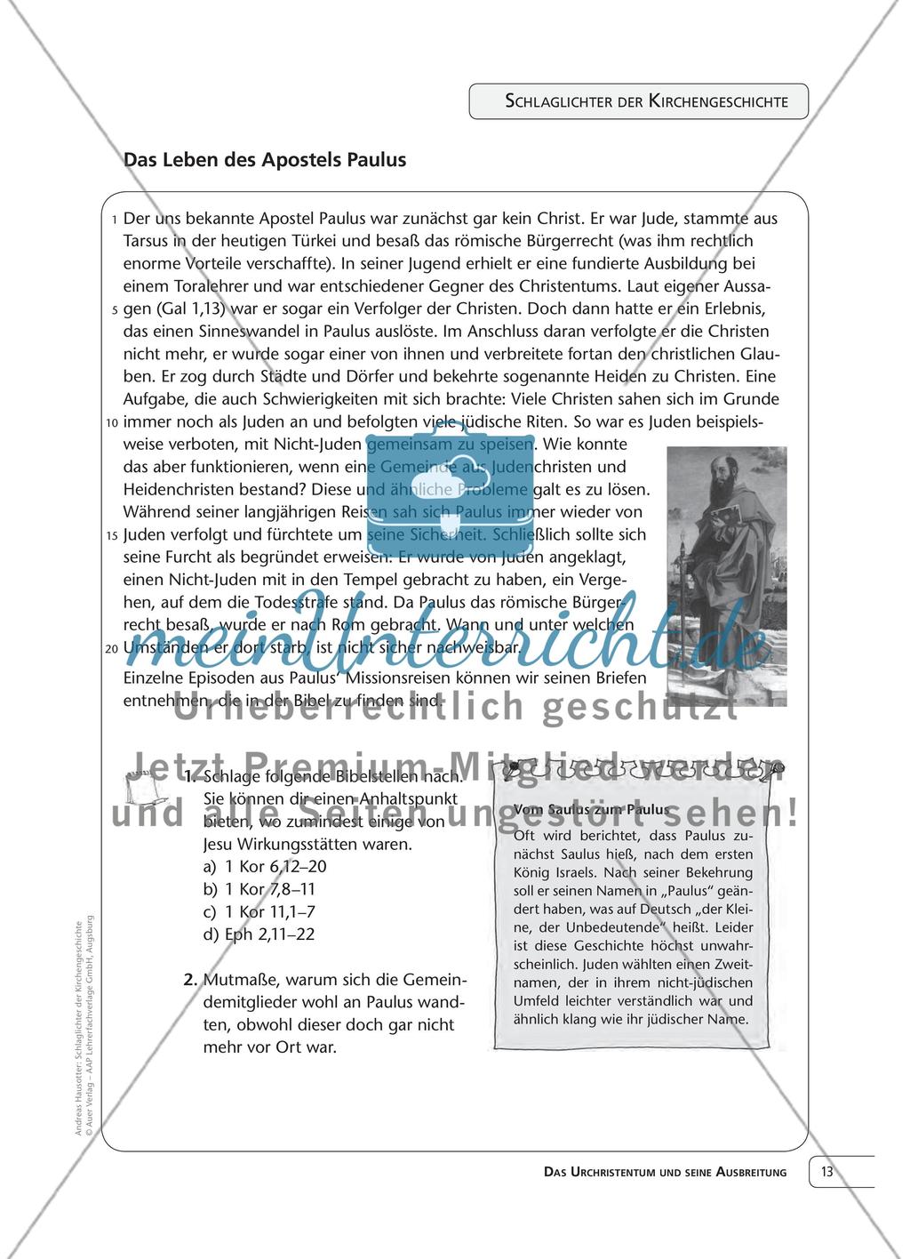Das Urchristentum und seine Ausbreitung Preview 8