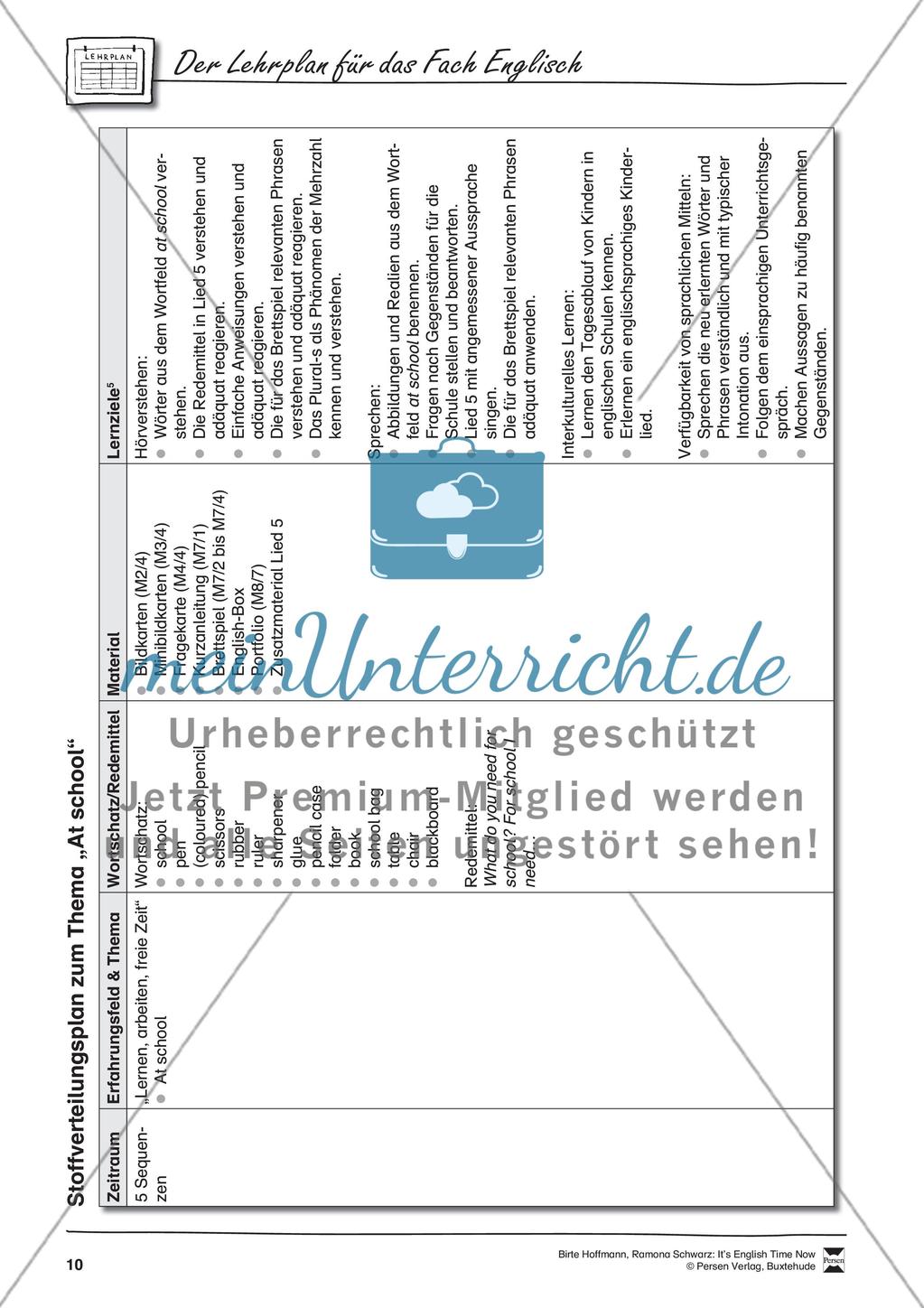 Der Lehrplan für das Fach Englisch Preview 5