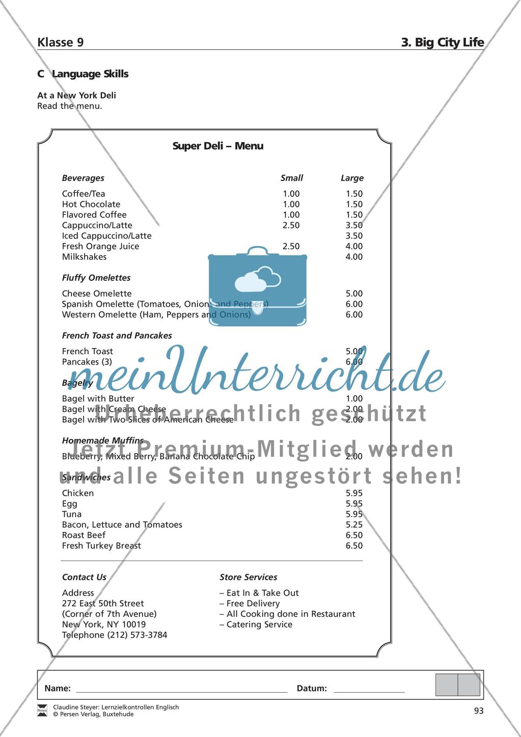 Lernzielkontrollen Englisch: Klasse 9 Preview 14