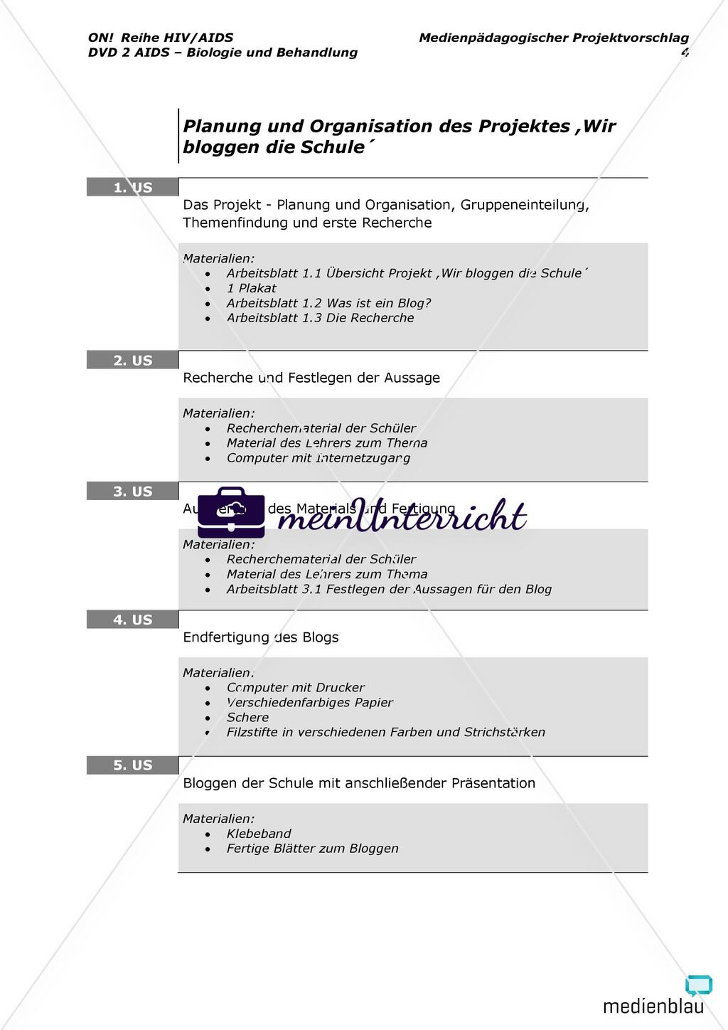 AIDS - Biologie und Behandlung - Projektvorschlag Preview 5