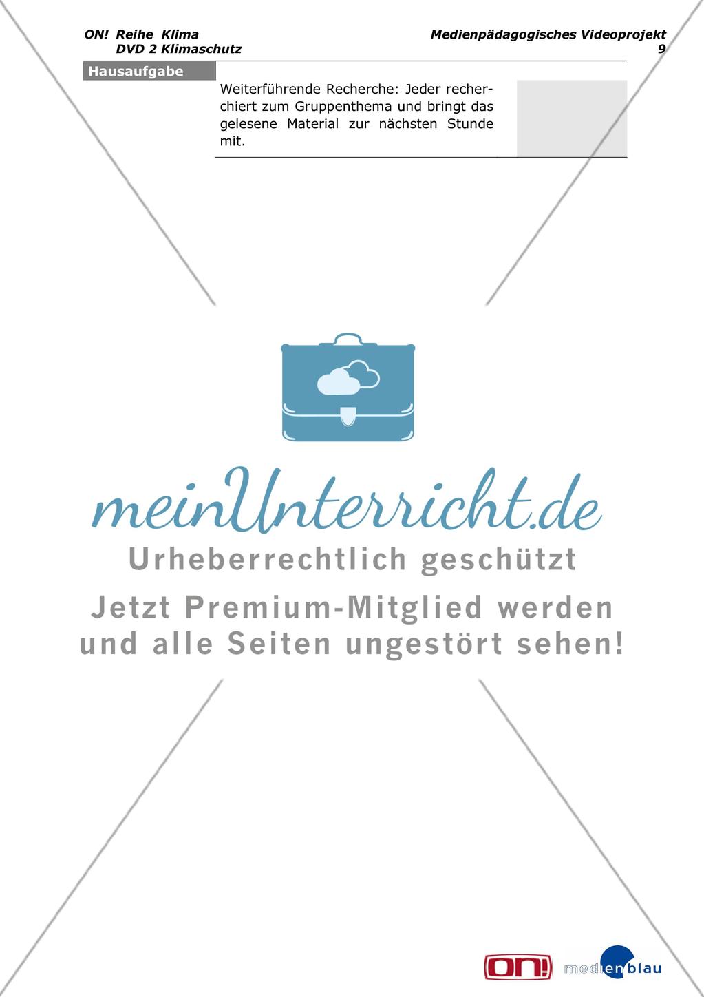 Klimaschutz - Interessen und Positionen - Projektvorschlag Preview 10