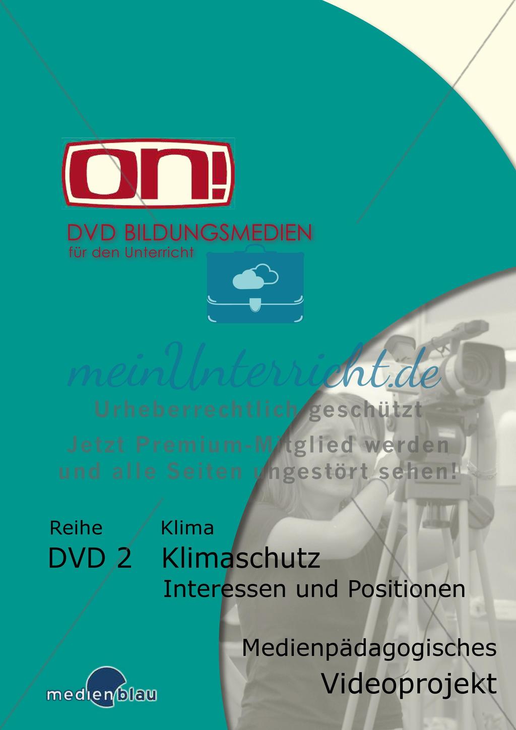 Klimaschutz - Interessen und Positionen - Projektvorschlag Preview 1