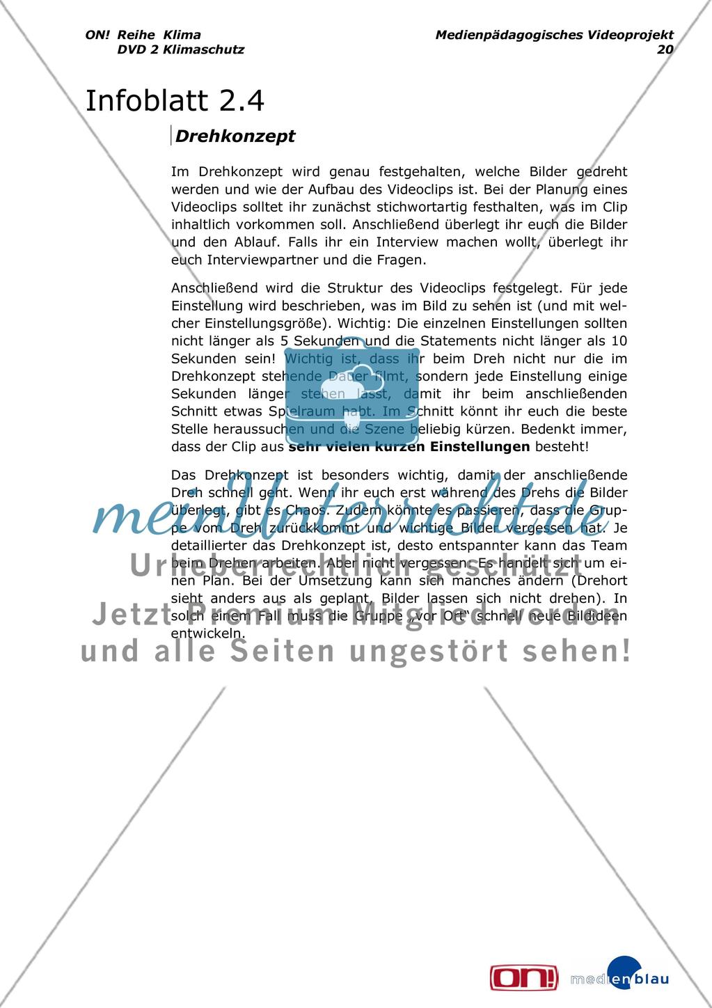 Klimaschutz - Interessen und Positionen - Projektvorschlag Preview 21