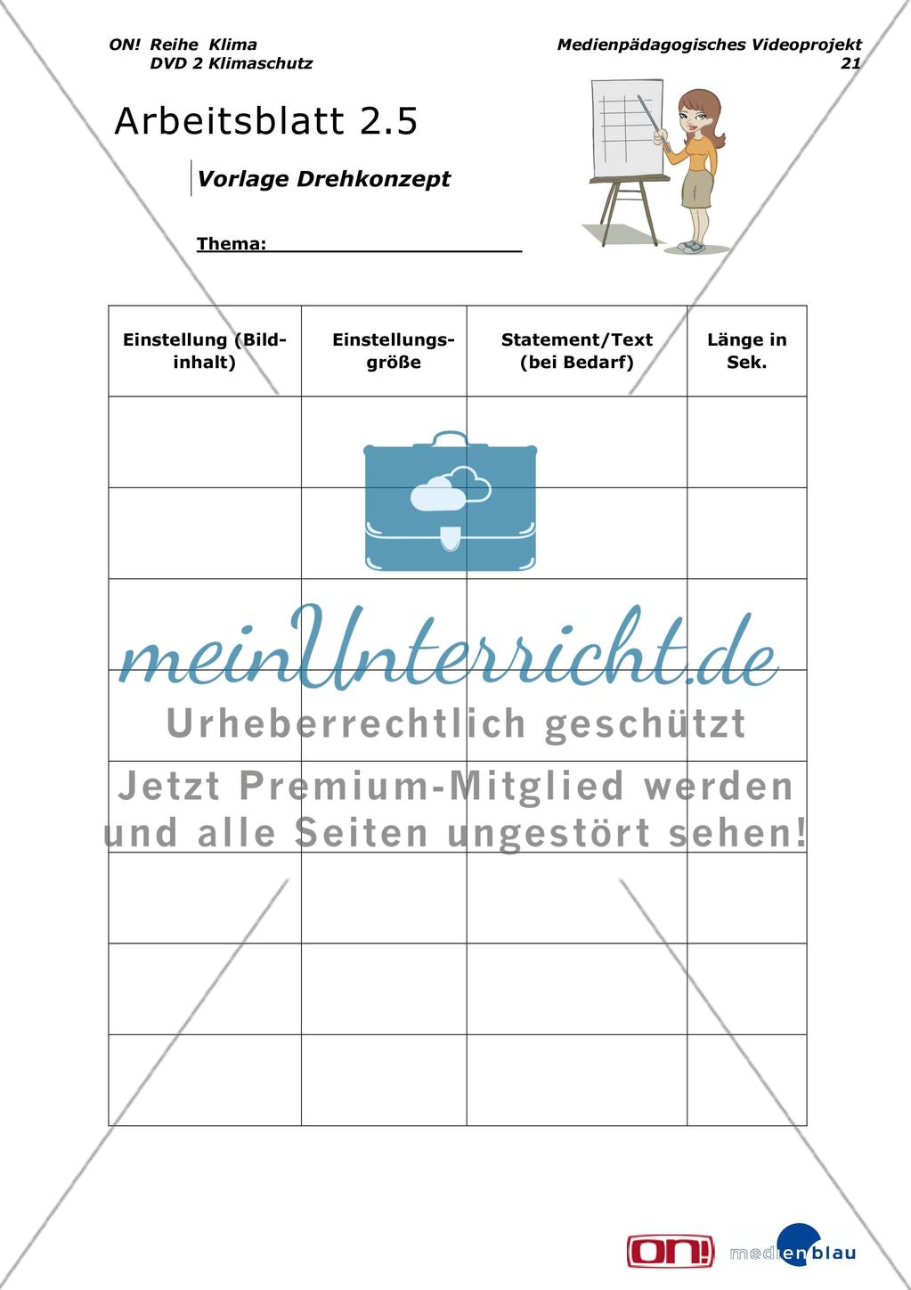 Klimaschutz - Interessen und Positionen - Projektvorschlag Preview 22