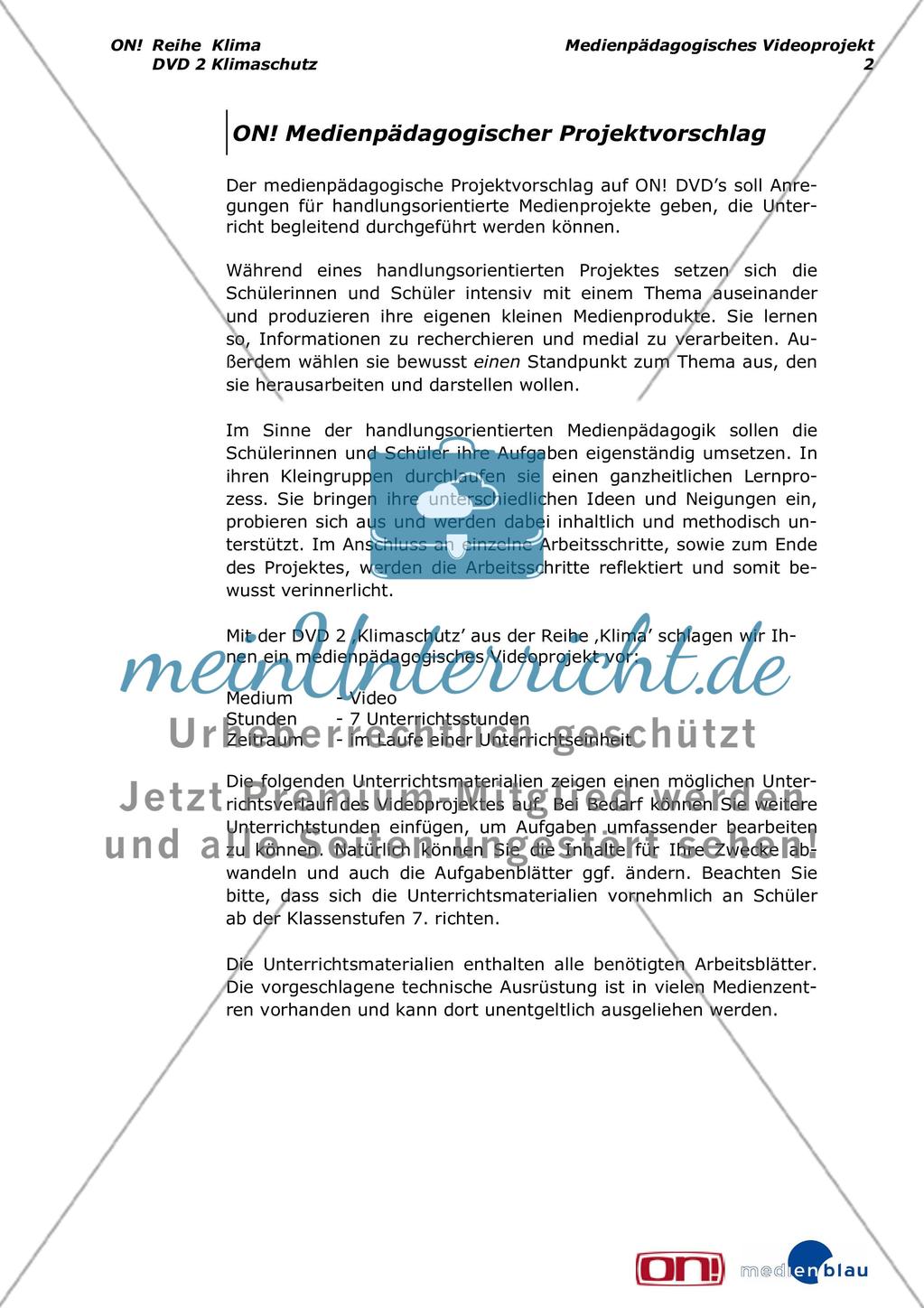 Klimaschutz - Interessen und Positionen - Projektvorschlag Preview 3