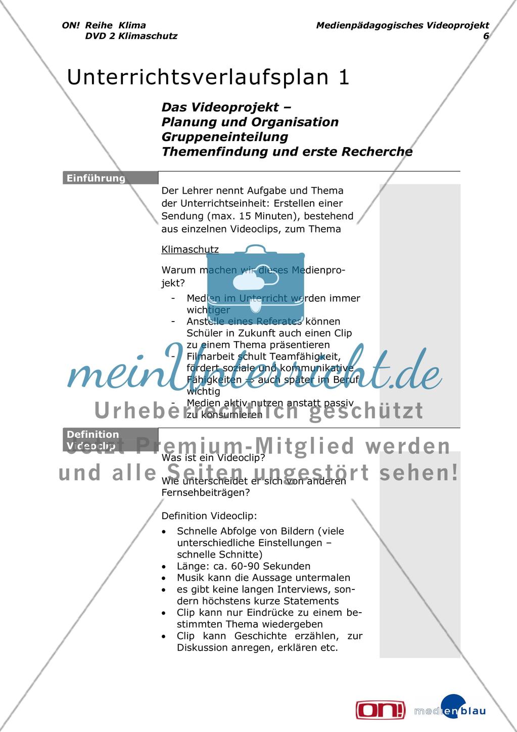 Klimaschutz - Interessen und Positionen - Projektvorschlag Preview 7