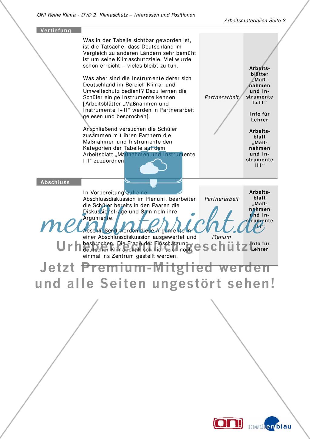 Weiterführende Aufgabe A: Nationale Klimapolitik Preview 2