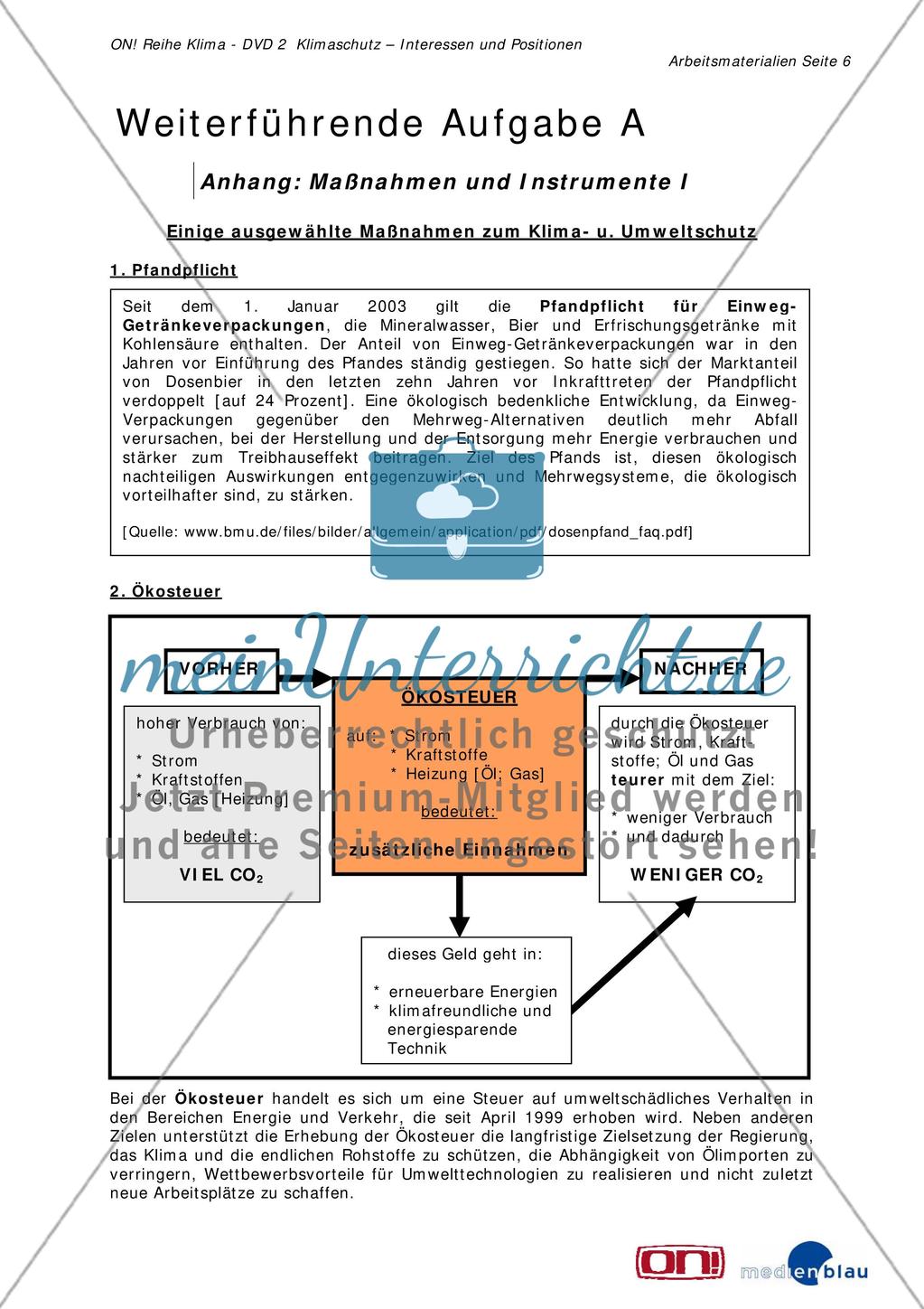 Weiterführende Aufgabe A: Nationale Klimapolitik Preview 6